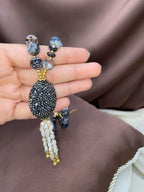 قلادة أولارا بالعقيق واللؤلؤ الزراعي